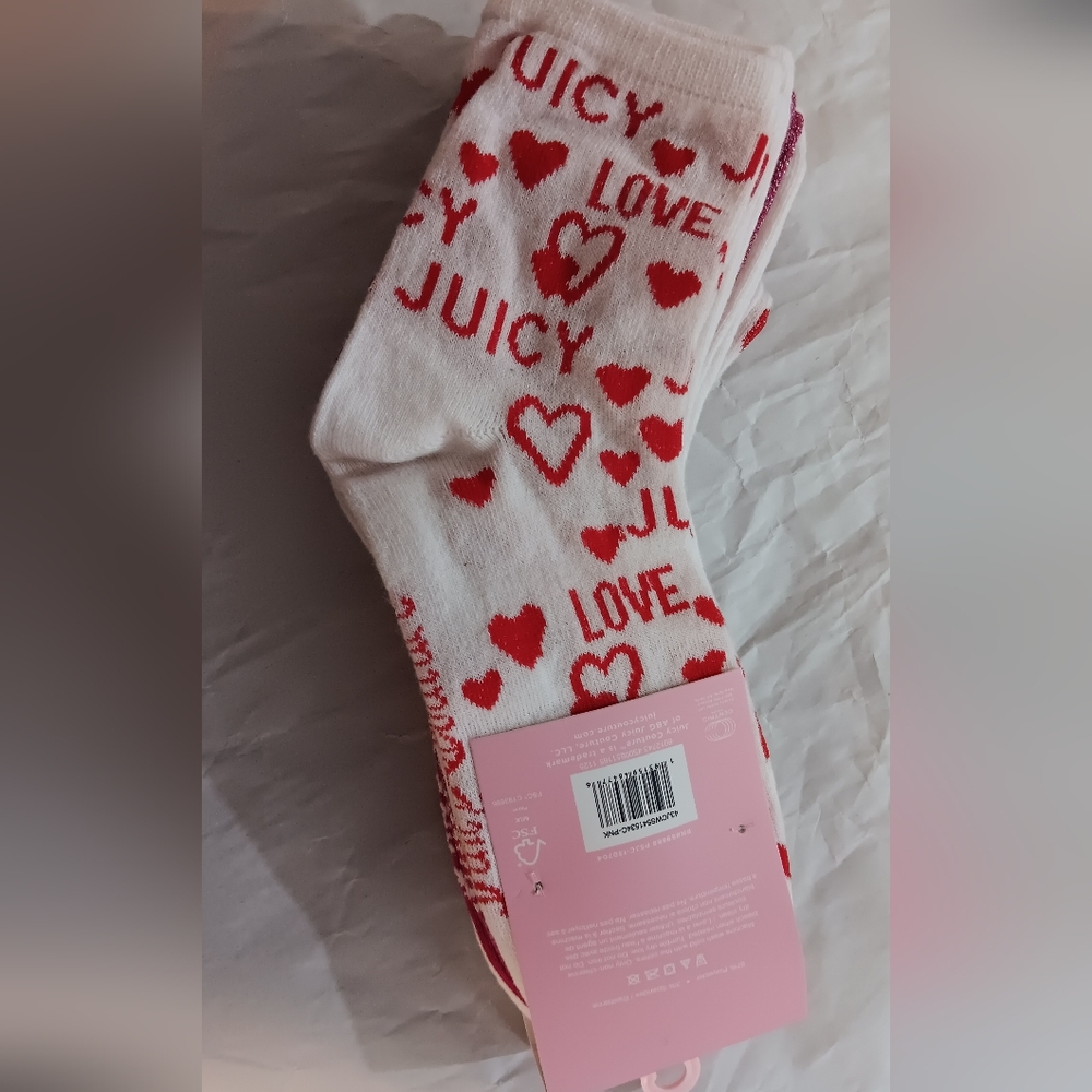 Juicy Couture - Shortie Crew Socks (New) - Picture 2 of 7